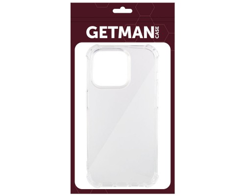 TPU чехол GETMAN Ease logo усиленные углы для Apple iPhone 15 Pro (6.1