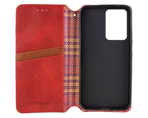Кожаный чехол книжка GETMAN Cubic (PU) для Xiaomi Redmi 12 (00000064854_3)