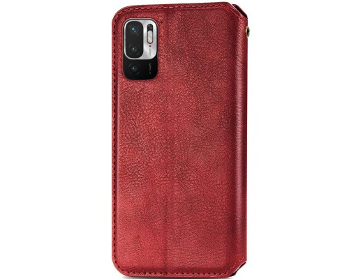 Кожаный чехол книжка GETMAN Cubic (PU) для Xiaomi Redmi Note 10 5G / Poco M3 Pro (00000048626_3)