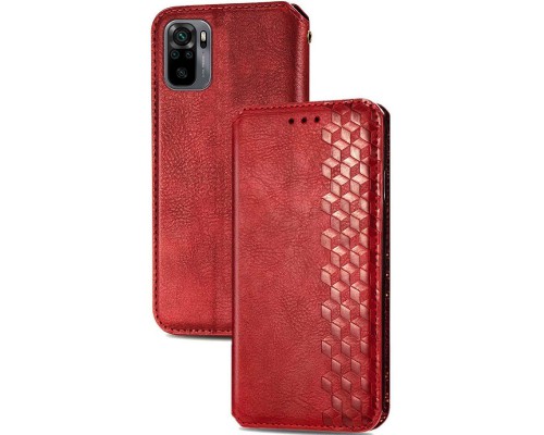 Кожаный чехол книжка GETMAN Cubic (PU) для Xiaomi Redmi Note 10 / Note 10s (00000043331_3)