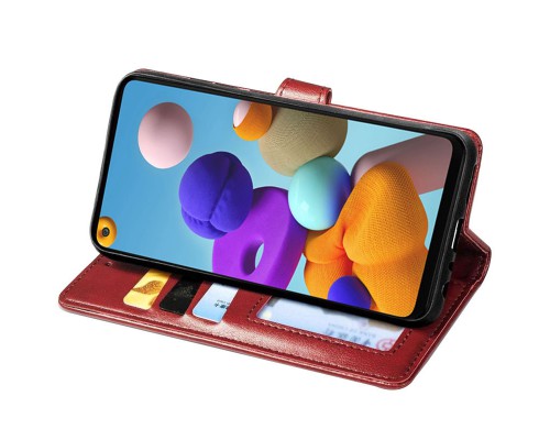 Кожаный чехол книжка GETMAN Gallant (PU) для Samsung Galaxy A21s (00000036701_3)