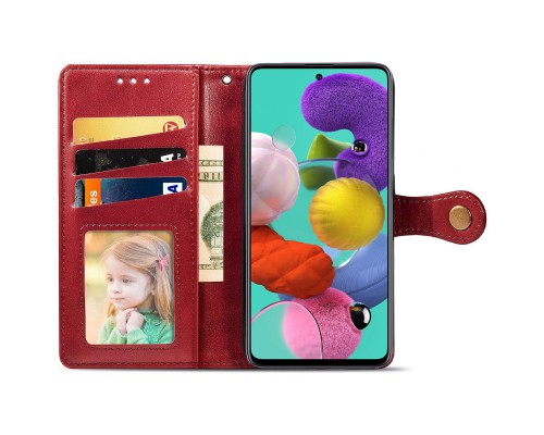 Кожаный чехол книжка GETMAN Gallant (PU) для Samsung Galaxy A51 (00000035721_3)