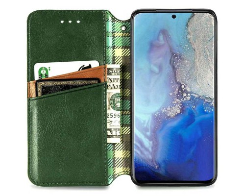Кожаный чехол книжка GETMAN Cubic (PU) для Xiaomi Redmi Note 9 / Redmi 10X (00000036702_2)
