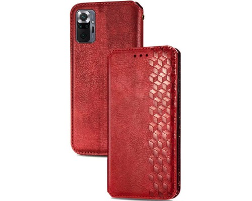 Кожаный чехол книжка GETMAN Cubic (PU) для Xiaomi Redmi Note 10 Pro / 10 Pro Max (00000043332_3)