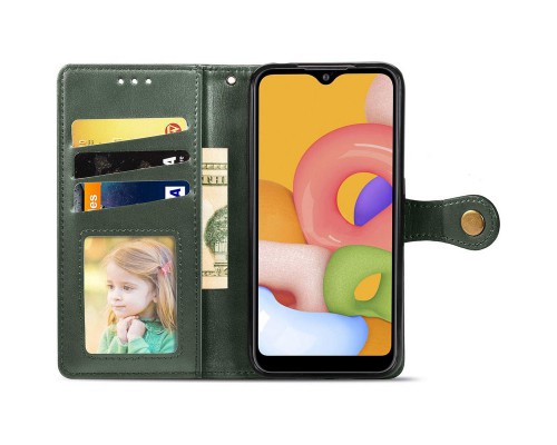 Кожаный чехол книжка GETMAN Gallant (PU) для Samsung Galaxy A05 (00000066487_1)