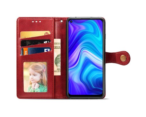 Кожаный чехол книжка GETMAN Gallant (PU) для Xiaomi Redmi Note 9 / Redmi 10X (00000036699_3)