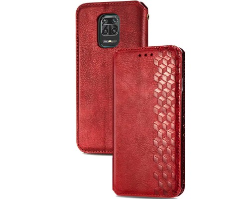 Кожаный чехол книжка GETMAN Cubic (PU) для Xiaomi Redmi Note 9s / Note 9 Pro / Note 9 Pro Max (00000037900_3)