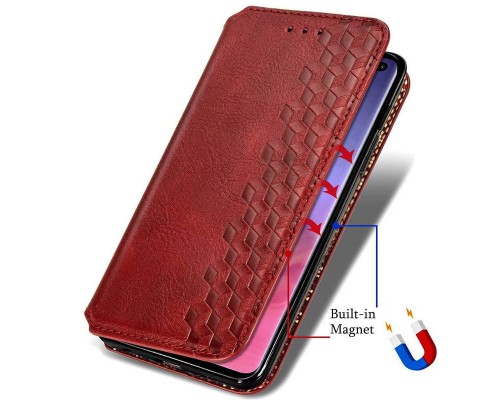 Кожаный чехол книжка GETMAN Cubic (PU) для Xiaomi Redmi Note 9s / Note 9 Pro / Note 9 Pro Max (00000037900_3)
