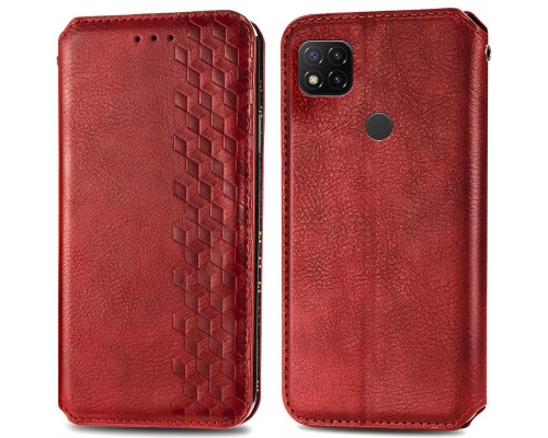 Кожаный чехол книжка GETMAN Cubic (PU) для Xiaomi Redmi 9C (00000038008_3)