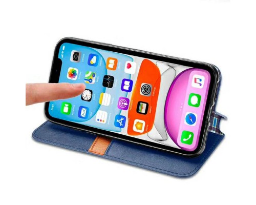 Кожаный чехол книжка GETMAN Cubic (PU) для Xiaomi Redmi Note 9 / Redmi 10X (00000036702_3)