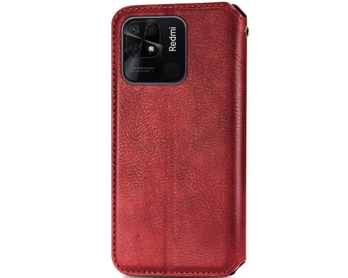 Кожаный чехол книжка GETMAN Cubic (PU) для Xiaomi Redmi 10C (00000055497_3)