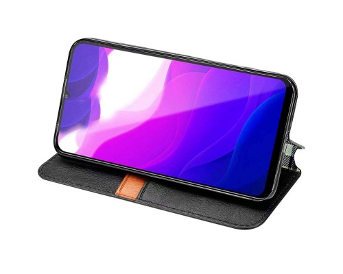 Кожаный чехол книжка GETMAN Cubic (PU) для Xiaomi Redmi Note 9s / Note 9 Pro / Note 9 Pro Max (00000037900_6)