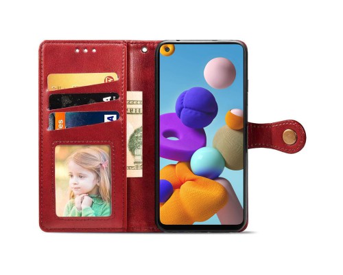 Кожаный чехол книжка GETMAN Gallant (PU) для Samsung Galaxy A21s (00000036701_3)