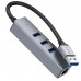 Переходник HUB Hoco HB34 Easy link USB Gigabit Ethernet adapter (USB to USB3.0*3+RJ45) (00000066081_1)