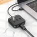 Переходник HUB Hoco HB35 Easy link 4-in-1 Gigabit Ethernet Adapter (USB to USB3.0*3+RJ45) (L=0.2M) (00000066082_1)