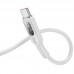 Дата кабель Hoco U120 Transparent explore intelligent power-off USB to Type-C 5A (1.2m) (00000066084_1)
