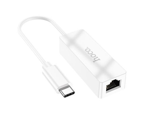 Переходник Hoco UA22 Acquire Type-C ethernet adapter (100 Mbps) (00000066085_1)