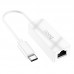 Переходник Hoco UA22 Acquire Type-C ethernet adapter (100 Mbps) (00000066085_1)