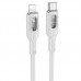 Дата кабель Hoco U120 Transparent explore intelligent power-off PD 27W Type-C to Lightning (1.2m) (00000066086_1)