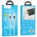 Дата кабель Hoco U120 Transparent explore intelligent power-off PD 60W Type-C to Type-C (1.2m) (00000066088_1)