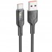 Дата кабель Hoco U120 Transparent explore intelligent power-off USB to Type-C 5A (1.2m) (00000066084_2)