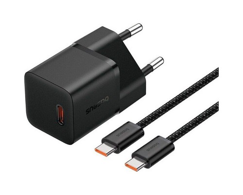 СЗУ Baseus GaN5 Fast Charger (mini) 1C 20W + Type-C to Type-C (P10110900113) (00000074727_1)