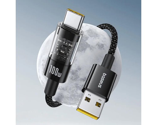 Дата кабель Baseus Gem Fast Charging USB to Type-C 100W (2m) (P10373002111) (00000074731_2)