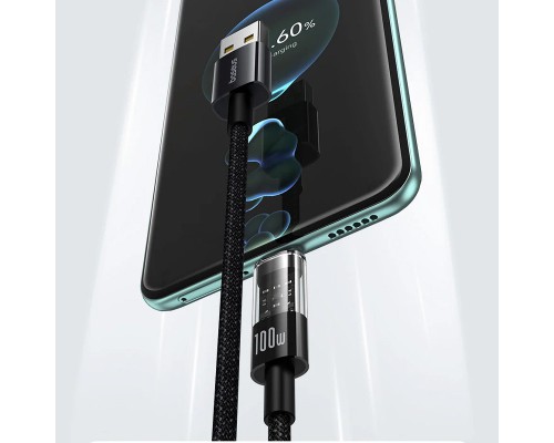Дата кабель Baseus Gem Fast Charging USB to Type-C 100W (2m) (P10373002111) (00000074731_2)