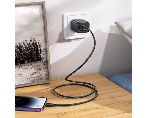 СЗУ Hoco N55 Fundador PD20W four-port (2USB-A/2C) + Type-C to Lightning (00000074138_1)