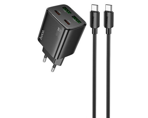 СЗУ Hoco N55 Fundador PD20W four-port (2USB-A/2C) + Type-C to Type-C (00000074141_1)