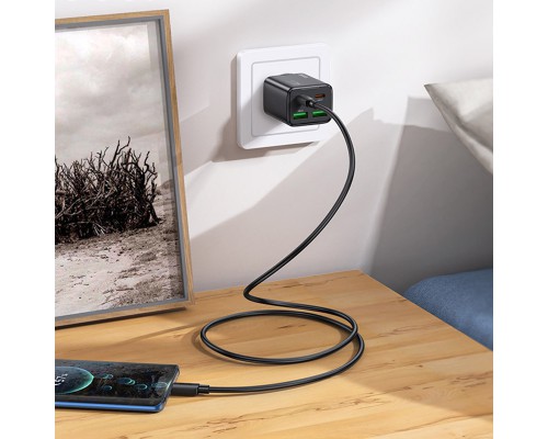 СЗУ Hoco N55 Fundador PD20W four-port (2USB-A/2C) + Type-C to Type-C (00000074141_1)