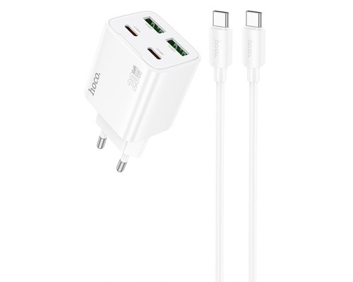 СЗУ Hoco N55 Fundador PD20W four-port (2USB-A/2C) + Type-C to Type-C (00000074141_2)