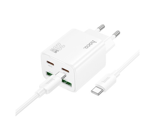 СЗУ Hoco N55 Fundador PD20W four-port (2USB-A/2C) + Type-C to Type-C (00000074141_2)
