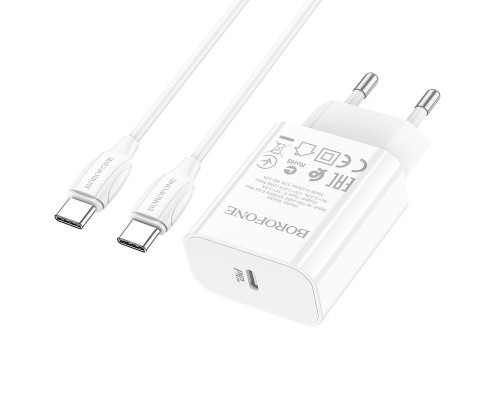 СЗУ Borofone BA65A Single port PD20W + Type-C + Type-C (00000057018_2)