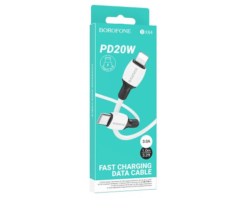 Дата кабель Borofone BX84 Rise Type-C to Lightning 20W (1m) (00000071157_2)