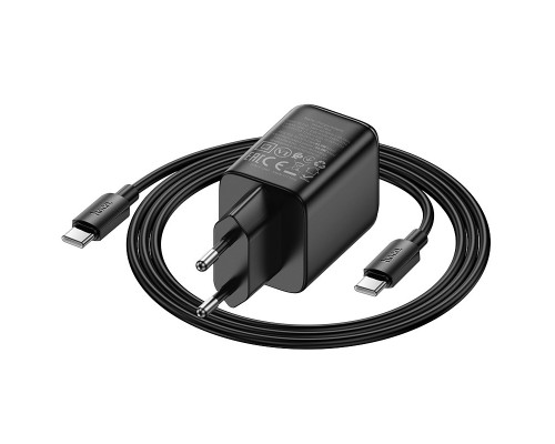 СЗУ Hoco N54 Monsoon PD45W (1USB-C) + Type-C to Type-C (00000074125_1)