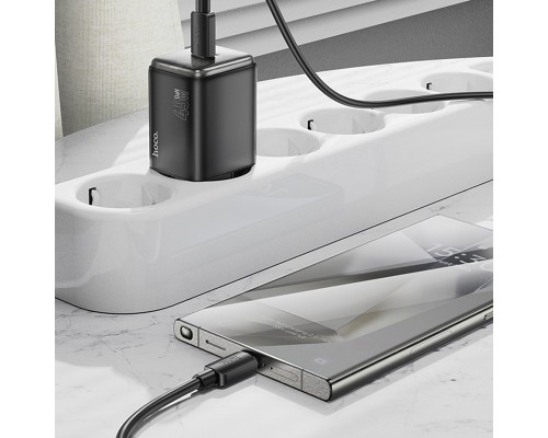 СЗУ Hoco N54 Monsoon PD45W (1USB-C) + Type-C to Type-C (00000074125_1)