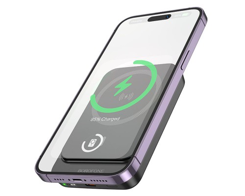 Портативное ЗУ Power Bank BOROFONE BJ63A Nimble PD20W с БЗУ 10000 mAh (00000073400_1)
