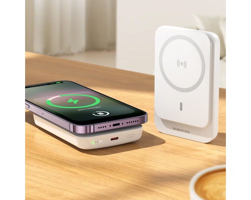 Портативное ЗУ Power Bank BOROFONE BJ63A Nimble PD20W с БЗУ 10000 mAh (00000073400_2)