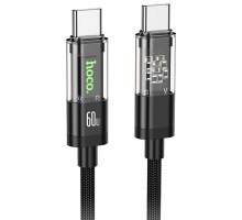 Дата кабель Hoco U116 Transparent Discovery Edition 60W Type-C to Type-C (1.2m) (00000074615_1)