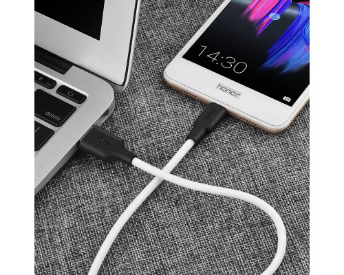 Дата кабель Hoco X21 Silicone MicroUSB Cable (1m) (00000032926_1)