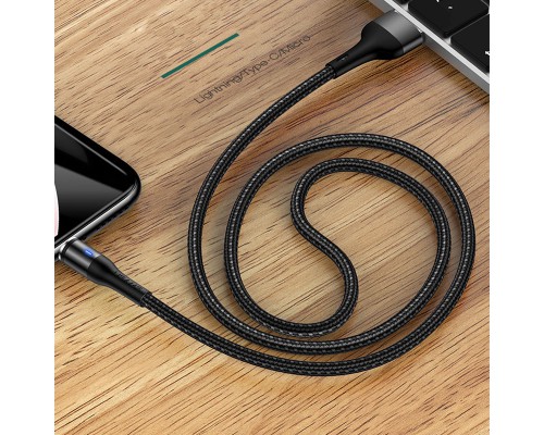 Дата кабель USAMS US-SJ333 U29 Magnetic USB to Lightning (1m) (00000049225_3)