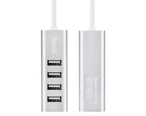 Переходник HUB Hoco HB1 USB to USB 2.0 (4 port) (1m) (00000031109_1)