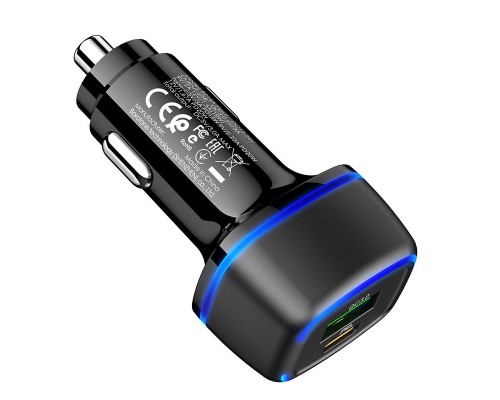АЗУ Borofone BZ14A PD20W+QC3.0 (1Type-C/1USB/3A) + Type-C to Lightning (00000056341_1)