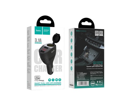 АЗУ Hoco Z34 (1 разъем/2USB/3.1A) (00000034600_1)
