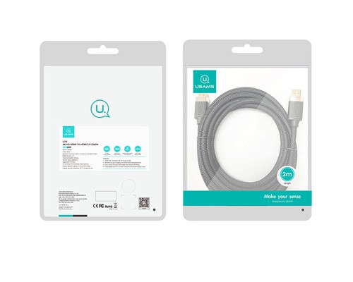 Дата кабель Usams US-SJ531 U74 4K HD DP To DP Cable (2m) (00000052270_1)