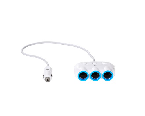 АЗУ с разветвителем прикуривателя Hoco C1 (3 порта+2USB/3.1A) (00000067268_1)