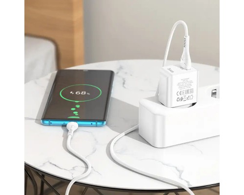 СЗУ Hoco C98A QC3.0 (1USB/18W) + USB to Type-C (00000067269_1)