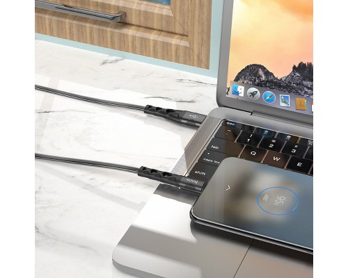 Дата кабель Hoco U105 Treasure USB to MicroUSB (1.2 m) (00000055417_1)