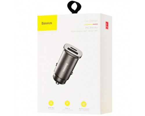АЗУ Baseus Square Metal PD 3.0 QC 4.0+ 30W USB + Type-C (CCALL-AS) (00000031177_1)